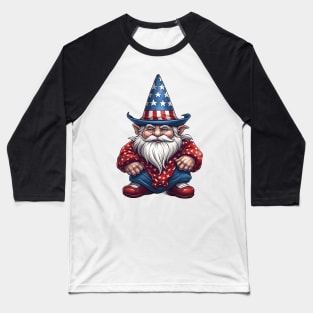 4th of July Gnome #1 Baseball T-Shirt